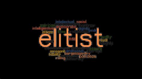elitist synonyms.